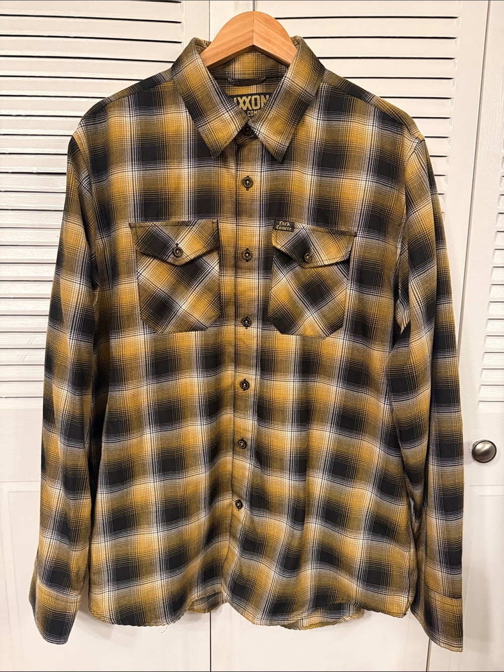 DIXXON FLANNEL- F*CK CANCER- XL